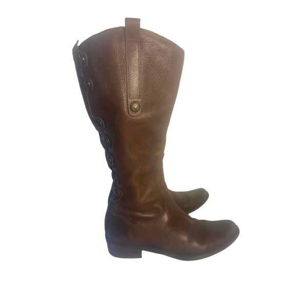Matisse Women Calf Knee Brown Boho Leather Button Sargent Riding Boot Size 7.5 - Picture 3 of 6